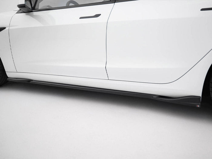 Maxton Design - Side Skirts Diffusers V.1 Tesla Model 3 Performance Mk1 Facelift