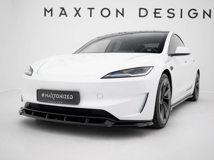 Tesla Model 3 Performance Mk1 Facelift Front Splitter V.2 - Maxton Design