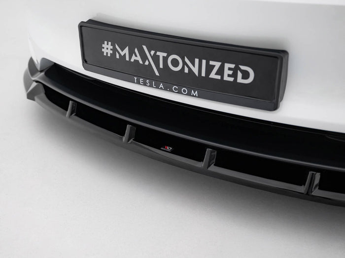 Tesla Model 3 Performance Mk1 Facelift Front Splitter V.2 - Maxton Design