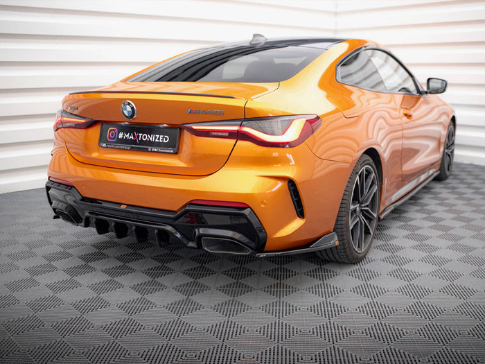 BMW 4 M440i G22 / G23 / G22 Facelift / G23 Facelift Rear Side Splitters V.6 - Maxton Design