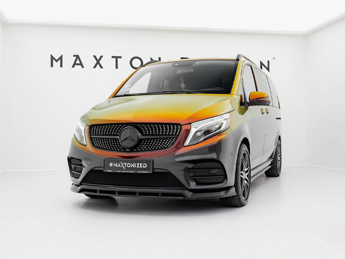 Front Splitter V.6 Mercedes-Benz V-Class AMG-Line W447 Facelift - Maxton Design