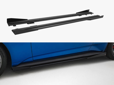 Maxton Design - Street PRO Side Skirts Diffusers + Flaps Ford Mustang GT Mk7