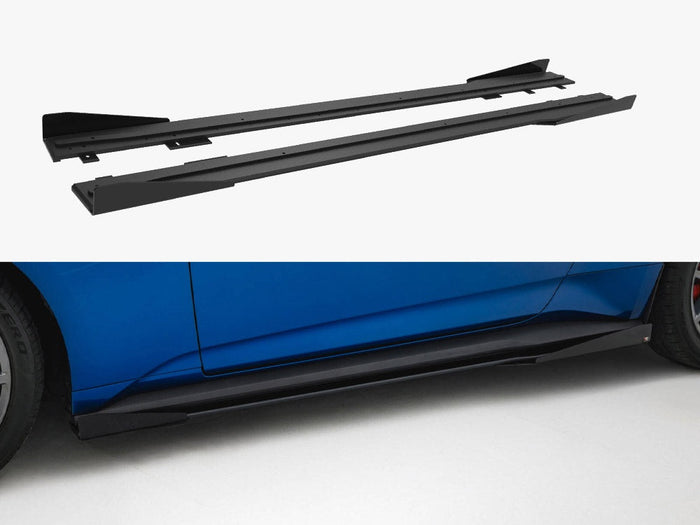 Maxton Design - Street PRO Side Skirts Diffusers + Flaps Ford Mustang GT Mk7