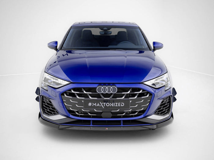 Audi S3 Sportback / A3 S-Line Sportback 8Y Facelift Front Splitter V.3 - Maxton Design