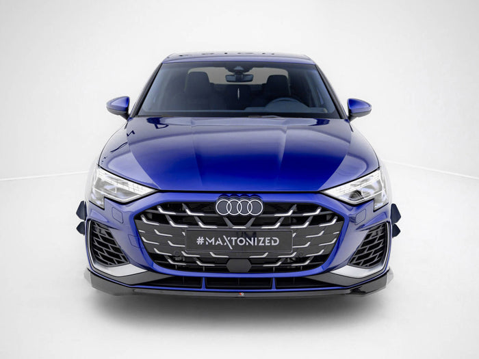 Audi S3 Sportback / A3 S-Line Sportback 8Y Facelift Front Splitter V.2 - Maxton Design