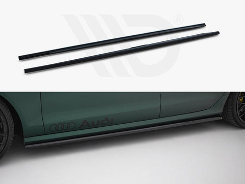 Audi A6 S-Line / S6 C7 Side Skirts Diffusers V.2 - Maxton Design