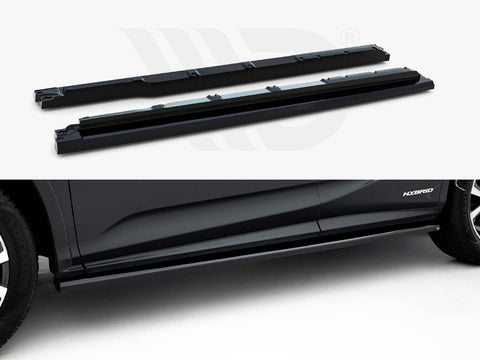 Lexus RX Mk4 Facelift (version without OEM step rails) Side Skirts Diffusers V.2 - Maxton Design