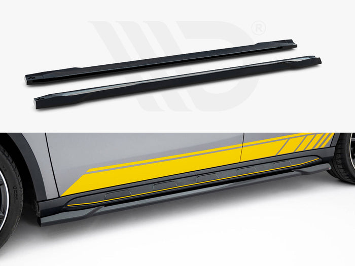 Side Skirts Diffusers V.2 Mercedes-Benz GLA 45 AMG X156 - Maxton Design