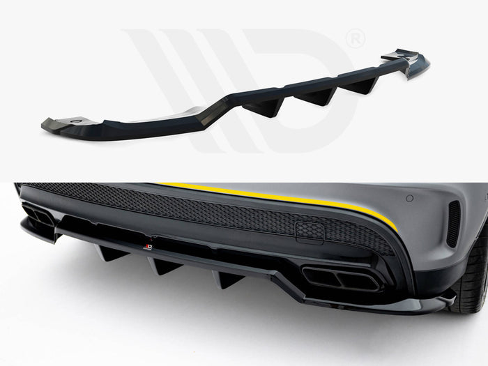 Rear Splitter (Vertical Bars) V.2 Mercedes-Benz GLA 45 AMG X156 - Maxton Design