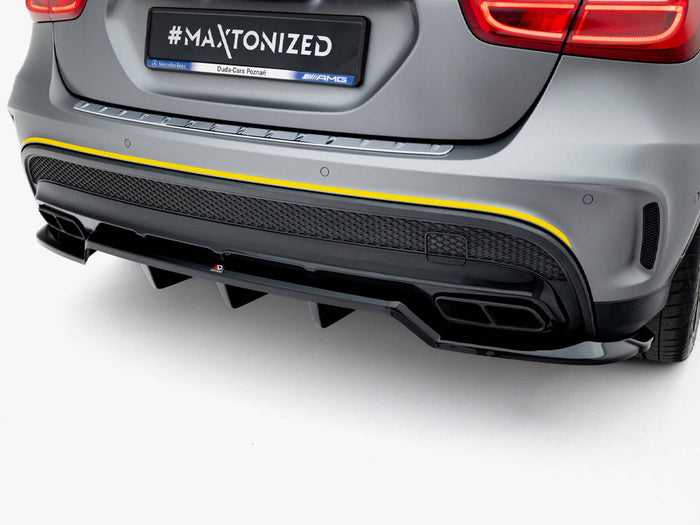 Rear Splitter (Vertical Bars) V.2 Mercedes-Benz GLA 45 AMG X156 - Maxton Design