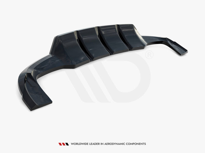 Rear Splitter (Vertical Bars) V.2 Mercedes-Benz GLA 45 AMG X156 - Maxton Design