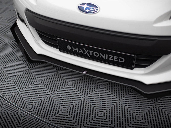 Maxton Design - Street PRO Front Splitter V.1 + Flaps Subaru BRZ Mk1