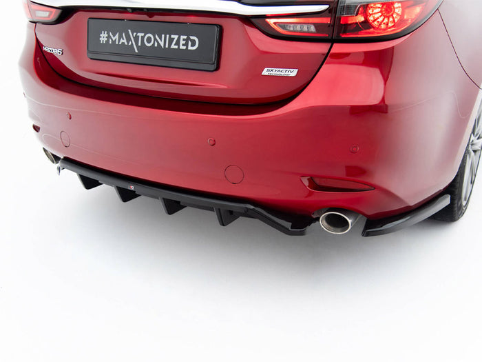 Mazda 6 Mk3 Facelift Rear Splitter (Vertical Bars) - Maxton Design