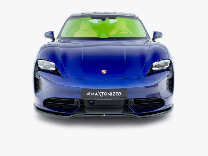Porsche Taycan Turbo S Mk1 Front Splitter - Maxton Design