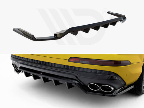 Audi SQ7 Mk2 (4M) Facelift Rear Splitter (Vertical Bars) - Maxton Design