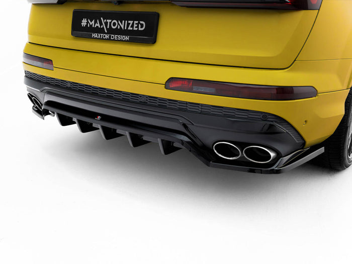 Audi SQ7 Mk2 (4M) Facelift Rear Splitter (Vertical Bars) - Maxton Design
