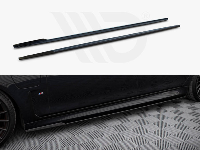 BMW 7 Long M-Pack G12 Side Skirts Diffusers V.2 - Maxton Design
