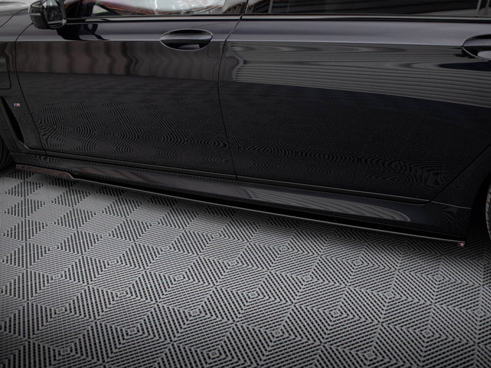 BMW 7 Long M-Pack G12 Side Skirts Diffusers V.2 - Maxton Design