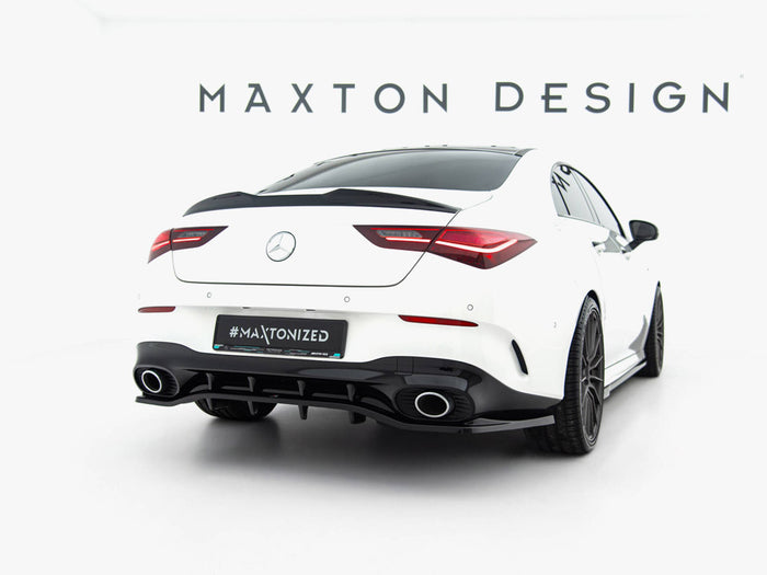 Mercedes-AMG CLA 35 / 45 Coupe / Shooting Brake C118 Facelift / X118 Facelift Rear Splitter (Vertical Bars) - Maxton Design