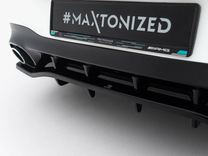 Mercedes-AMG CLA 35 / 45 Coupe / Shooting Brake C118 Facelift / X118 Facelift Rear Splitter (Vertical Bars) - Maxton Design
