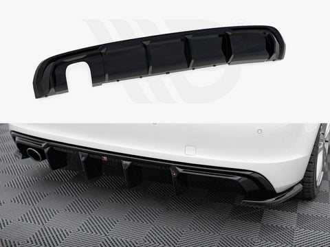 Audi A3 S-Line Sportback 8V (Version with dual exhausts tips on one side) Rear Valance - Maxton Design