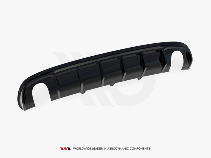 Audi A4 S-Line Sedan B8 (Version with single exhaust tips on both sides) Rear Valance - Maxton Design