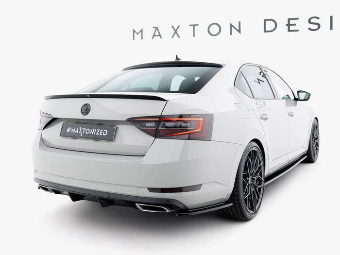 Rear Side Splitters V.2 Skoda Superb Liftback / Combi Mk3 - Maxton Design