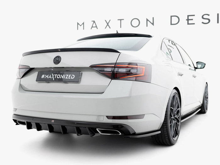 Maxton Design - Rear Side Splitters V.3 Skoda Superb Liftback / Combi Mk3