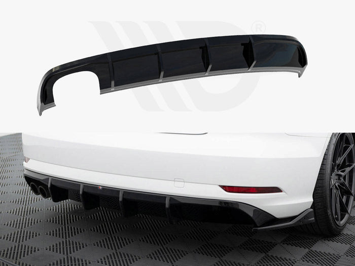 Maxton Design - Rear Valance Audi A3 Sedan 8V Facelift (Version with dual exhaust tips on one side)