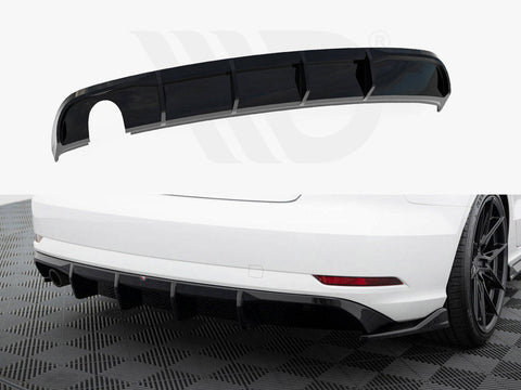 Maxton Design - Rear Valance Audi A3 Sedan 8V Facelift (Version with single exhaust tips on one side)