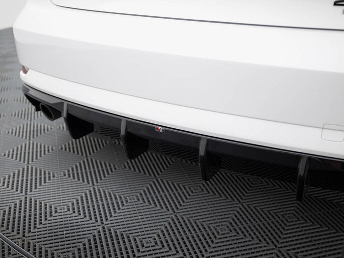Maxton Design - Rear Valance Audi A3 Sedan 8V Facelift (Version with single exhaust tips on one side)