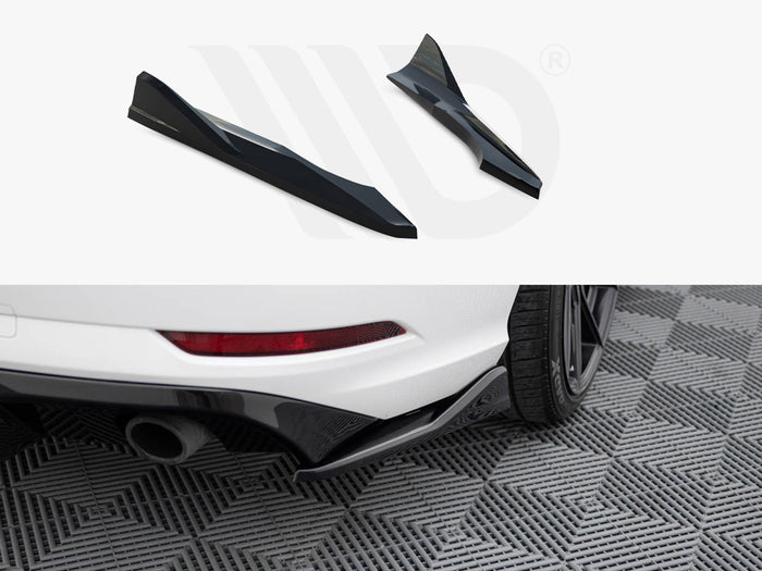 Audi A3 Sedan 8V Facelift Rear Side Splitters V.2 - Maxton Design