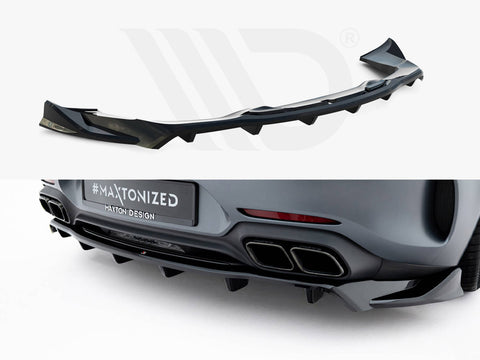 Mercedes-AMG GT C C190 Facelift Rear Splitter (Vertical Bars) - Maxton Design