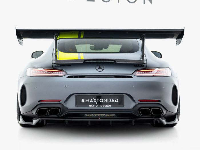 Mercedes-AMG GT C C190 Facelift Rear Splitter (Vertical Bars) - Maxton Design