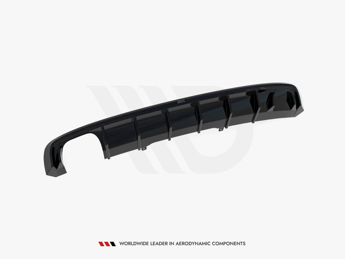 Audi A4 S-Line B9 (Version with dual exhaust tips on one side) Rear Valance - Maxton Design