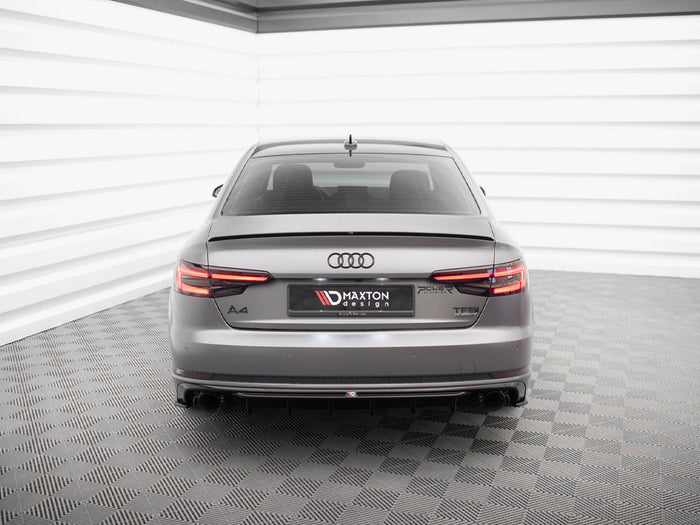 Audi A4 S-Line B9 (Version with single exhaust tips on both sides) Rear Valance - Maxton Design