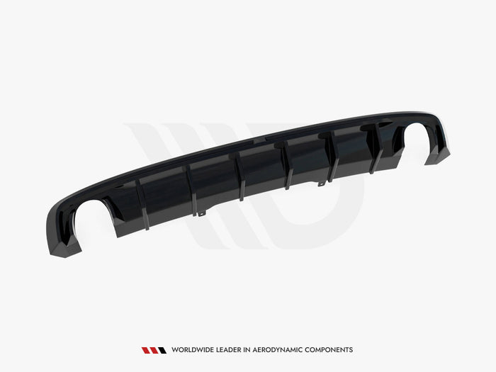 Audi A4 S-Line B9 (Version with single exhaust tips on both sides) Rear Valance - Maxton Design