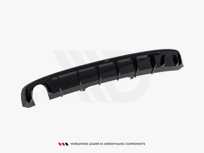 Maxton Design - Rear Valance Audi A4 S-Line B9 (Version with single exhaust tips on one side)