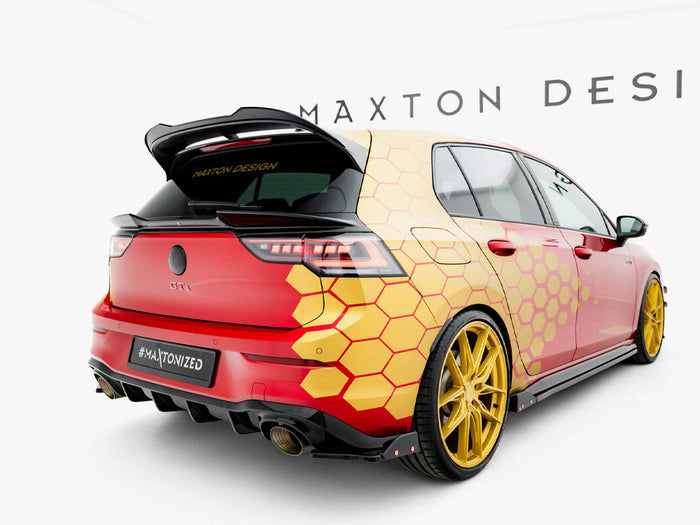Maxton Design - Rear Side Splitters V.1 + Flaps Volkswagen Golf GTI Clubsport Mk8 Facelift