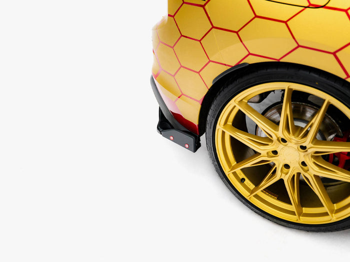 Maxton Design - Rear Side Splitters V.1 + Flaps Volkswagen Golf GTI Clubsport Mk8 Facelift