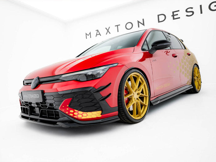 Maxton Design - Front Bumper Wings (Canards) Volkswagen Golf GTI Clubsport Mk8 Facelift