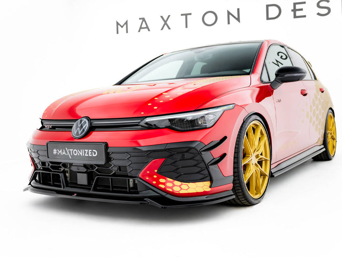 Volkswagen Golf GTI Clubsport Mk8 Facelift Front Splitter V.4 - Maxton Design