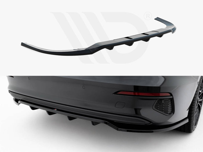 Audi A3 Sedan 8Y Rear Splitter (Vertical Bars) - Maxton Design