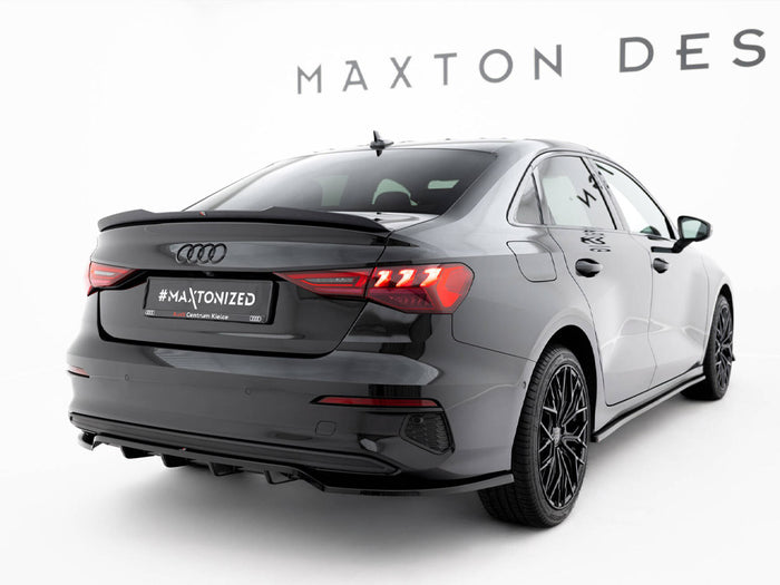 Audi A3 Sedan 8Y Rear Splitter (Vertical Bars) - Maxton Design