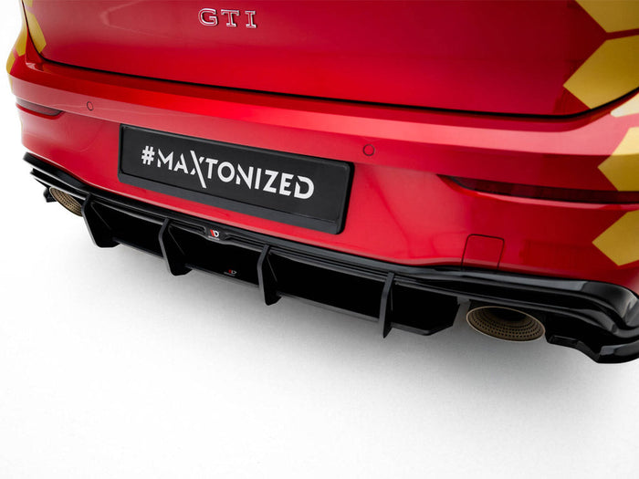 Maxton Design - Street PRO Rear Diffuser V.1 Volkswagen Golf GTI Clubsport Mk8 Facelift