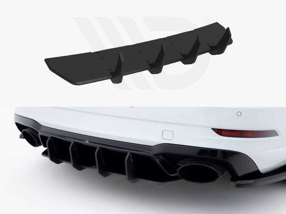 Maxton Design - Street PRO Rear Diffuser V.2 Audi RS3 Sedan 8V Facelif ...