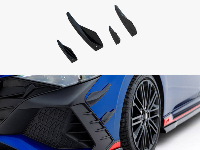 Maxton Design - Front Bumper Wings (Canards) Hyundai Elantra N Mk7