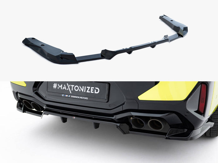 BMW X4M F98 Facelift Rear Splitter (Vertical Bars) - Maxton Design