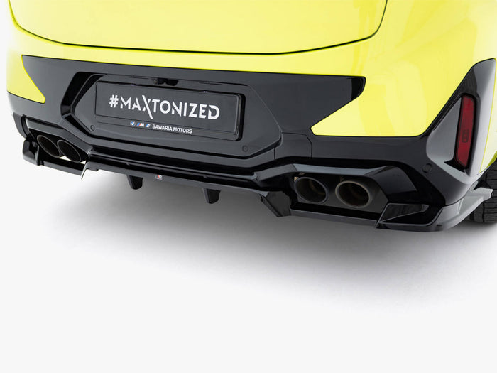 BMW X4M F98 Facelift Rear Splitter (Vertical Bars) - Maxton Design