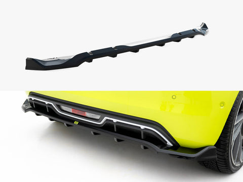 Rear Splitter (Vertical Bars) Abarth 500e - Maxton Design
